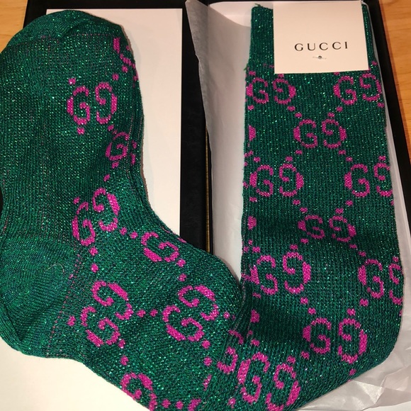 gucci socks glitter